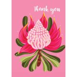 Card - Thank You Protea by Emma Whitelaw