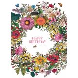 Card -  Happy Birthday Floral Wreath by Studio Nuovo