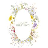 Card -  Happy Birthday Pastel Flowers by Studio Nuovo