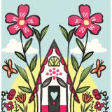 Card - Flower House by Daniela Glassop