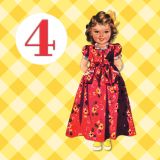 Card - Vintage Dolls - 140mm x 140mm