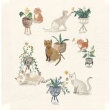 Card - Cats & Plants by Shaney Hyde