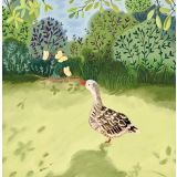 Card - Goose & Butterflies by Shaney Hyde