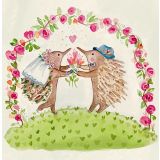 Card - Floral Echidna Wedding by Shaney Hyde