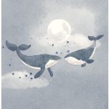 Card - Whales & Moon by Jedda Robbard