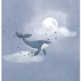 Card - Whale Under Moon S by Jedda Robbard