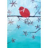Card - Red Bird by Jody Pratt