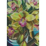 Card - Yellow Orchids by Joanne Ting Mahon