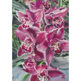Card - Purple Orchids by Joanne Ting Mahon