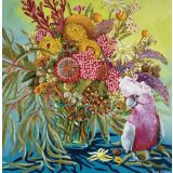 Card - Galah & Native Blooms by Kate Quinn