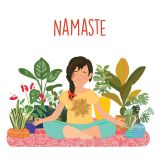 Card - Namaste by Little Bear