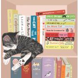 Card - Cat in a Bookshelf by Alissa Levy
