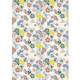 Wrapping Sheets - Floral Dog by Mel Armstrong
