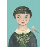 Card - Bird On Shoulder by Michelle Pleasance