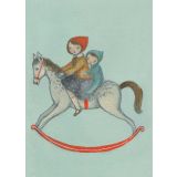 Card - Rocking Horse by Michelle Pleasance