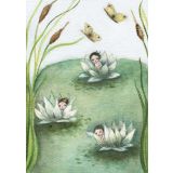 Card - Lotus Babies by Michelle Pleasance