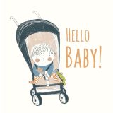 Card - Hello Baby by Prue Pittock