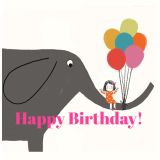 Card - Happy Birthday Elephant by Prue Pittock
