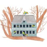 Card - Bird House by Prue Pittock