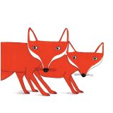 Card - Foxes by Prue Pittock