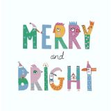 Card - Merry & Bright S by Prue Pittock