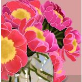 Card - S Pink Flora by Robyn Hammond