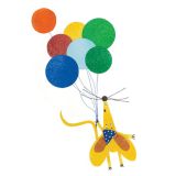 Card - Mouse & Balloons by Ruth Waters
