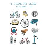 Card - I Ride My Bike by Ruth Waters