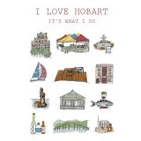 Card - I Love Hobart by Ruth Waters