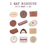 Card - I Eat Biscuits by Ruth Waters