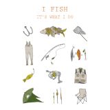 Card - I Fish by Ruth Waters