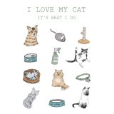 Card - I Love My Cat by Ruth Waters