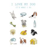 Card - I Love My Dog by Ruth Waters