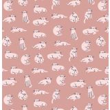 Card - Cats On Pink by Sara Maese