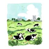 Card - Cows Resting by Sabina fenn