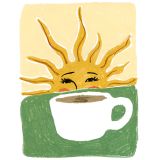 Card - Sunshine & Coffee by Sabina fenn