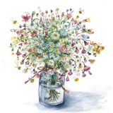 Card - Daisies in a Clear Vase by Shaney Hyde