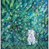 Card - Dog in the Garden by Shaney Hyde
