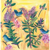 Card - Blue Birds & Flowers by Shaney Hyde