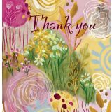 Card - Thank You Pink Blooms by Shaney Hyde