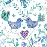 Card - Blue Love Birds by Shaney Hyde