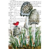 Card - Mushrooms & Red Bird by Shaney Hyde
