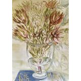 Card -  Flowers in a Clear Vase by Shaney Hyde