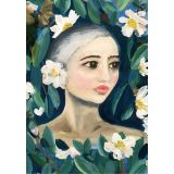 Card - Magnolia Portrait by Shaney Hyde