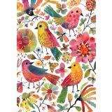 Card - Birds & Flowers by Subhashini Narayanan Narayanan