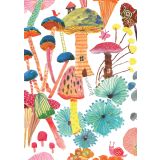 Card - Mushrooms by Subhashini Narayanan