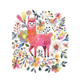 Card - Alpaca & Blooms by Subhashini Narayanan