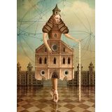 Card - Ballerina Building by Catrin