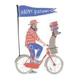 Card - Happy Birthday Bike S by Binny Talib