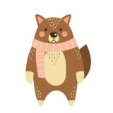 Card - Cute Animals - 100mm x 100mm